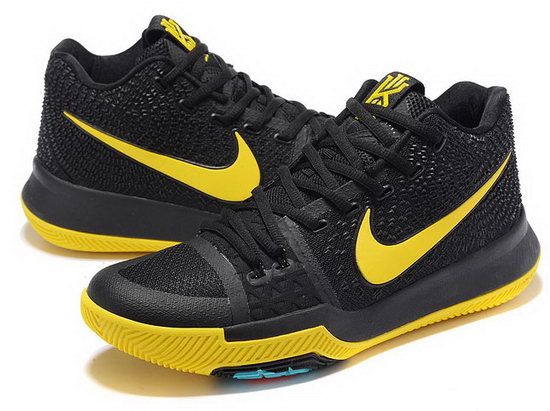 Nike Kyrie 3 Black Yellow Closeout
